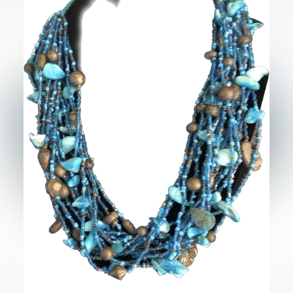 Multi Layer Caribbean Necklace - image 1
